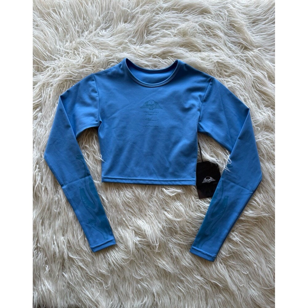Civil Regime No Tomorrow Sofie Crop Tee Blue Size XS